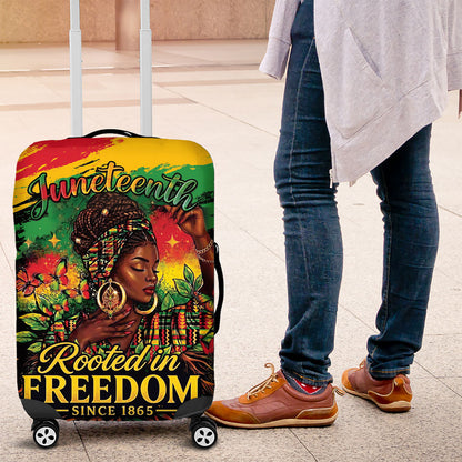 Juneteenth Rooted in Freedom Luggage Cover Black Pride African Queen