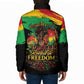 Juneteenth Rooted in Freedom Padded Jacket Black Pride African Queen