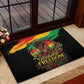 Juneteenth Rooted in Freedom Rubber Doormat Black Pride African Queen
