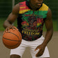Juneteenth Rooted in Freedom Sleeveless Zip Hoodie Black Pride African Queen