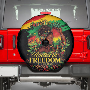 Juneteenth Rooted in Freedom Spare Tire Cover Black Pride African Queen