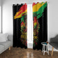 Juneteenth Rooted in Freedom Window Curtain Black Pride African Queen