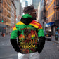 Juneteenth Rooted in Freedom Zip Hoodie Black Pride African Queen