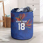 Haiti Heritage Football 2026 Custom Laundry Basket Hispaniolan Trogon Bird