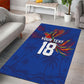 Haiti Heritage Football 2026 Custom Area Rug Hispaniolan Trogon Bird