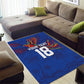 Haiti Heritage Football 2026 Custom Area Rug Hispaniolan Trogon Bird