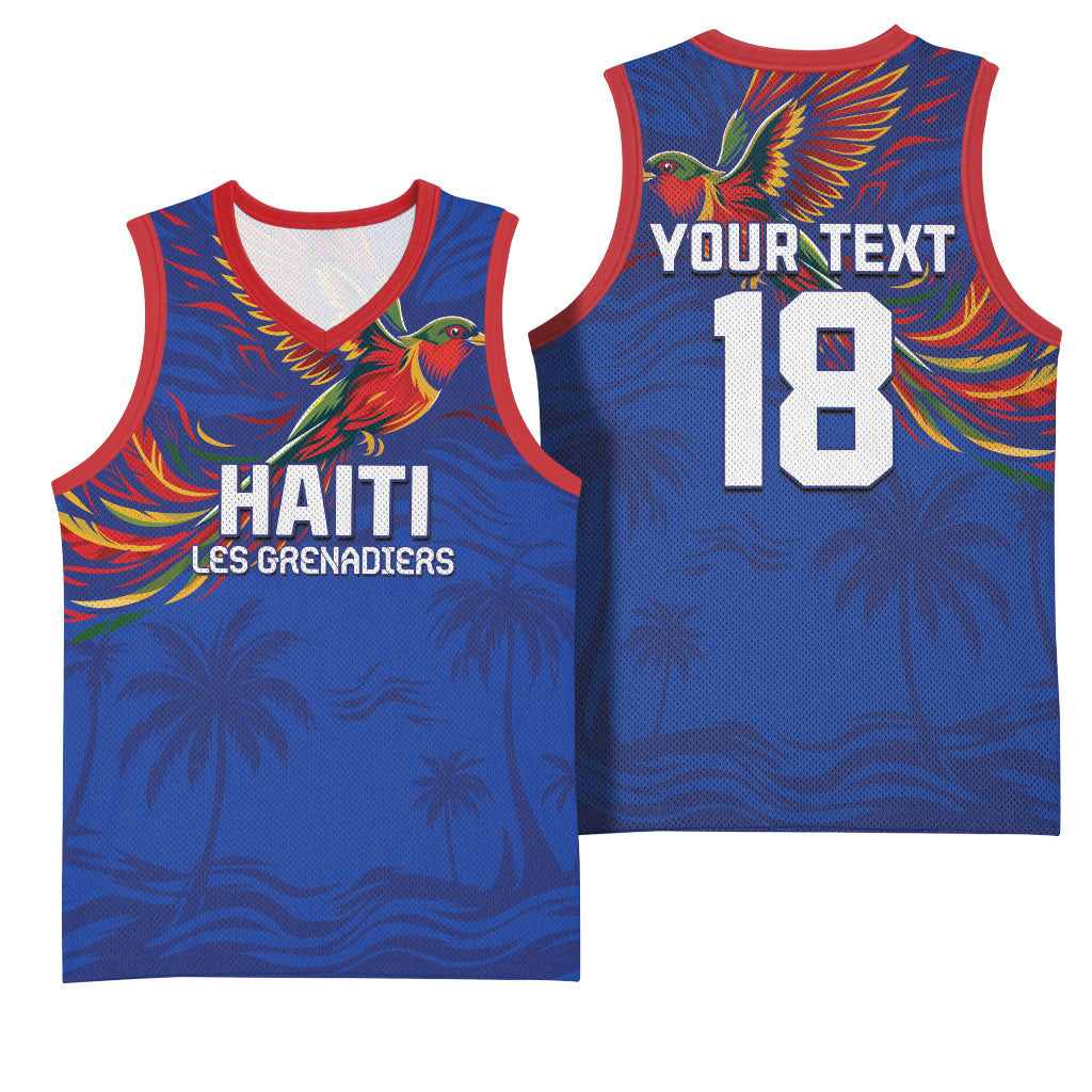 Haiti Heritage Football 2026 Custom Basketball Jersey Hispaniolan Trogon Bird