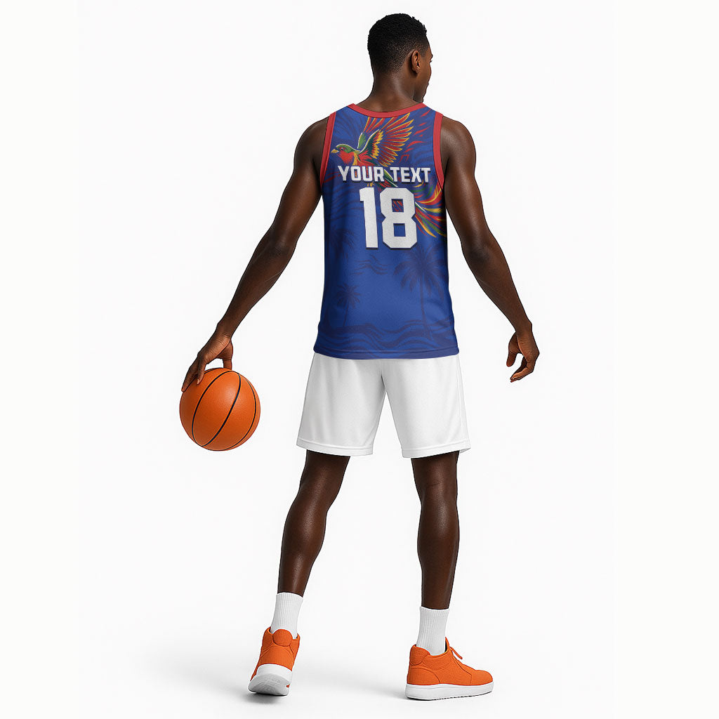 Haiti Heritage Football 2026 Custom Basketball Jersey Hispaniolan Trogon Bird