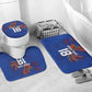 Haiti Heritage Football 2026 Custom Bathroom Set Hispaniolan Trogon Bird