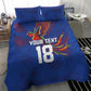 Haiti Heritage Football 2026 Custom Bedding Set Hispaniolan Trogon Bird