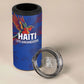 Haiti Heritage Football 2026 Custom 4 in 1 Can Cooler Tumbler Hispaniolan Trogon Bird
