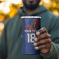 Haiti Heritage Football 2026 Custom 4 in 1 Can Cooler Tumbler Hispaniolan Trogon Bird