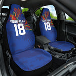 Haiti Heritage Football 2026 Custom Car Seat Cover Hispaniolan Trogon Bird