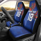 Haiti Heritage Football 2026 Custom Car Seat Cover Hispaniolan Trogon Bird