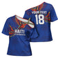 Haiti Heritage Football 2026 Custom Cross Shoulder Shirt Hispaniolan Trogon Bird
