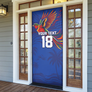 Haiti Heritage Football 2026 Custom Door Cover Hispaniolan Trogon Bird