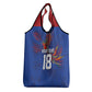 Haiti Heritage Football 2026 Custom Grocery Bag Hispaniolan Trogon Bird