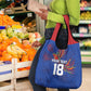 Haiti Heritage Football 2026 Custom Grocery Bag Hispaniolan Trogon Bird