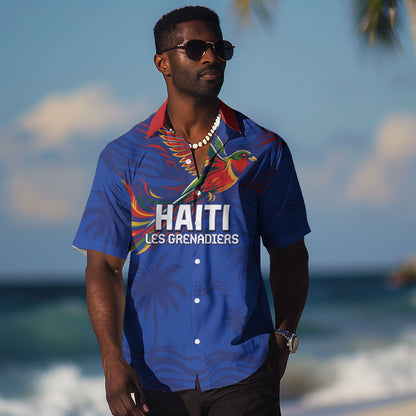 Haiti Heritage Football 2026 Custom Hawaiian Shirt Hispaniolan Trogon Bird