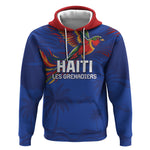 Haiti Heritage Football 2026 Custom Hoodie Hispaniolan Trogon Bird