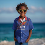 Haiti Heritage Football 2026 Custom Kid Hawaiian Shirt Hispaniolan Trogon Bird