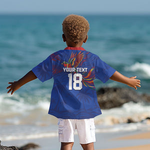 Haiti Heritage Football 2026 Custom Kid Hawaiian Shirt Hispaniolan Trogon Bird