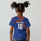 Haiti Heritage Football 2026 Custom Kid T shirt Hispaniolan Trogon Bird