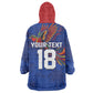 Haiti Heritage Football 2026 Custom Kid Wearable Blanket Hoodie Hispaniolan Trogon Bird