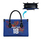 Haiti Heritage Football 2026 Custom Leather Bag Hispaniolan Trogon Bird