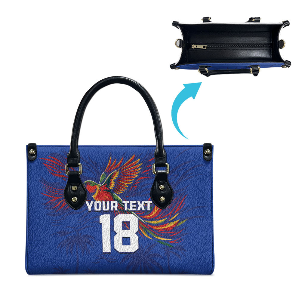 Haiti Heritage Football 2026 Custom Leather Bag Hispaniolan Trogon Bird