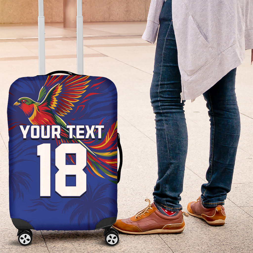 Haiti Heritage Football 2026 Custom Luggage Cover Hispaniolan Trogon Bird