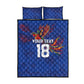 Haiti Heritage Football 2026 Custom Quilt Bed Set Hispaniolan Trogon Bird