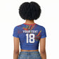 Haiti Heritage Football 2026 Custom Raglan Cropped T shirt Hispaniolan Trogon Bird
