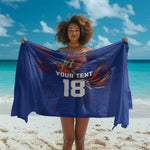 Haiti Heritage Football 2026 Custom Sarong Hispaniolan Trogon Bird