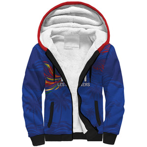 Haiti Heritage Football 2026 Custom Sherpa Hoodie Hispaniolan Trogon Bird
