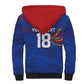 Haiti Heritage Football 2026 Custom Sherpa Hoodie Hispaniolan Trogon Bird