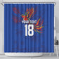 Haiti Heritage Football 2026 Custom Shower Curtain Hispaniolan Trogon Bird