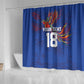Haiti Heritage Football 2026 Custom Shower Curtain Hispaniolan Trogon Bird