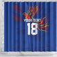 Haiti Heritage Football 2026 Custom Shower Curtain Hispaniolan Trogon Bird