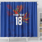 Haiti Heritage Football 2026 Custom Shower Curtain Hispaniolan Trogon Bird