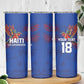 Haiti Heritage Football 2026 Custom Skinny Tumbler Hispaniolan Trogon Bird