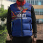 Haiti Heritage Football 2026 Custom Sleeveless Puffer Jacket Hispaniolan Trogon Bird