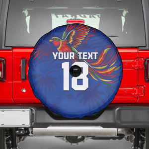 Haiti Heritage Football 2026 Custom Spare Tire Cover Hispaniolan Trogon Bird
