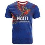 Haiti Heritage Football 2026 Custom T shirt Hispaniolan Trogon Bird