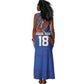 Haiti Heritage Football 2026 Custom Tank Maxi Dress Hispaniolan Trogon Bird