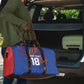 Haiti Heritage Football 2026 Custom Travel Bag Hispaniolan Trogon Bird