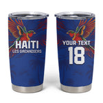 Haiti Heritage Football 2026 Custom Tumbler Cup Hispaniolan Trogon Bird