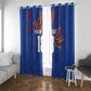 Haiti Heritage Football 2026 Custom Window Curtain Hispaniolan Trogon Bird