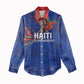 Haiti Heritage Football 2026 Custom Women Casual Shirt Hispaniolan Trogon Bird