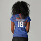 Haiti Heritage Football 2026 Custom Women V-Neck T-Shirt Hispaniolan Trogon Bird